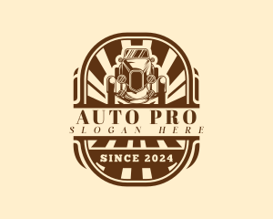 Vintage Car Automotive Logo