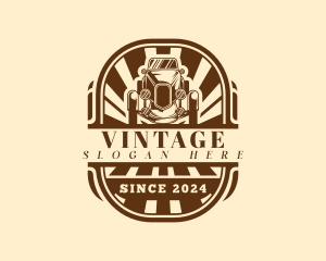 Vintage Car Automotive logo design