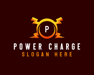 Power Lightning Charge logo design