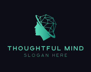 Thinking - Human Intelligence Technology logo design