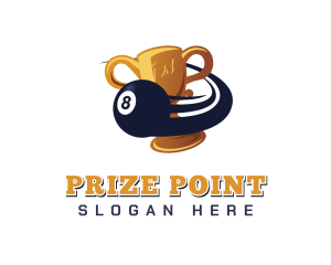 Prize - Billiard Tourney Champion logo design
