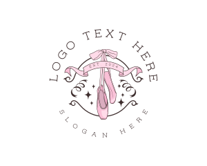 Ballerina Ballet Shoe Logo