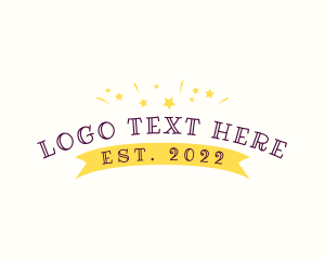 Kindergarten - Children Party Confetti logo design