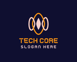 Cyber Tech Waves logo design