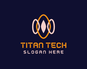 Cyber Tech Waves logo design