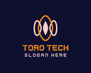 Cyber Tech Waves logo design