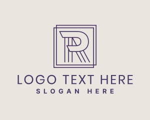 Venture - Square Linear Professional logo design