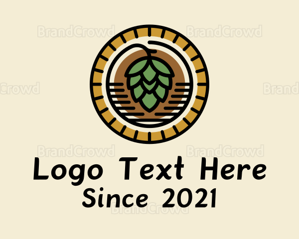 Beer Plant Badge Logo