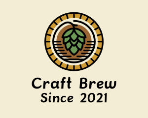 Beer Plant Badge  logo design