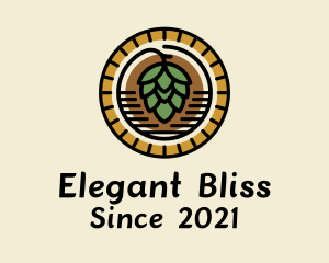 Draught Beer - Beer Plant Badge logo design