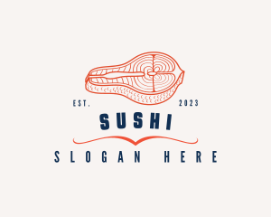 Salmon Fish Restaurant logo design