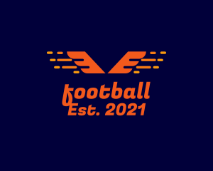 Orange - Fast Wings Racing logo design