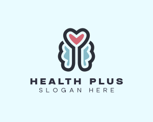 Heart Brain Mental Healthcare logo design