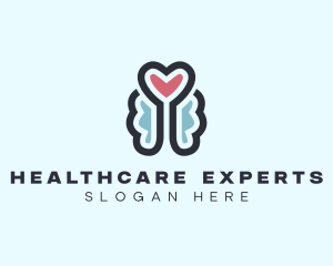 Heart Brain Mental Healthcare logo design