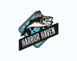 Marina - Marina Fishing Fisheries logo design