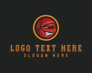 Athletic - Angry Basketball Sports logo design