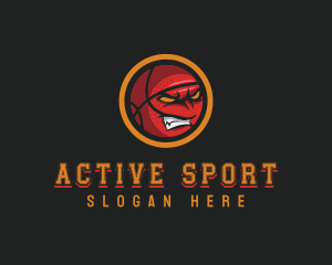 Sport - Angry Basketball Sports logo design