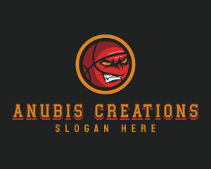 Angry Basketball Sports logo design