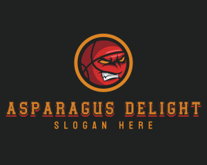 Angry Basketball Sports logo design