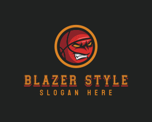 Angry Basketball Sports logo design