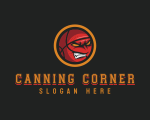 Angry Basketball Sports logo design