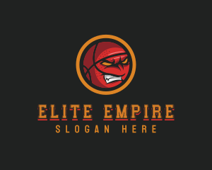 Angry Basketball Sports logo design