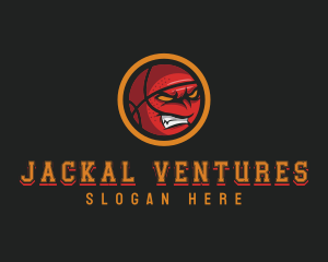 Angry Basketball Sports logo design