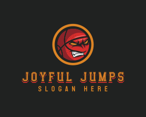 Angry Basketball Sports logo design