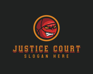 Mascot - Angry Basketball Sports logo design