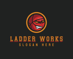 Angry Basketball Sports logo design