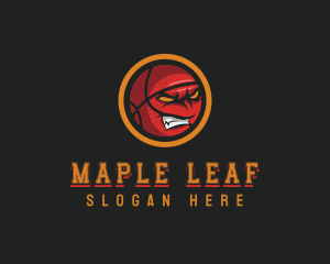 Angry Basketball Sports logo design