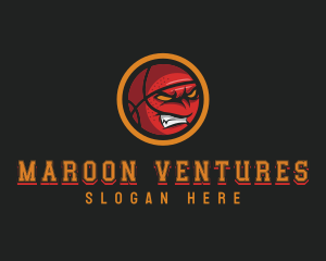 Angry Basketball Sports logo design