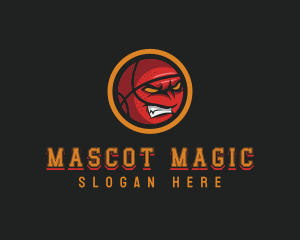 Angry Basketball Sports logo design