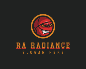 Angry Basketball Sports logo design