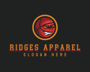 Angry Basketball Sports logo design