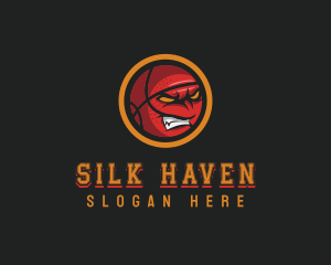 Angry Basketball Sports logo design