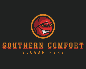 Angry Basketball Sports logo design