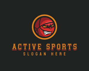 Sport - Angry Basketball Sports logo design
