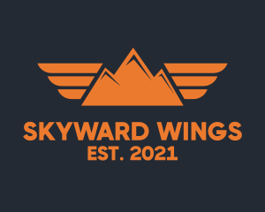 Flying - Mountain Flying Wings logo design