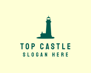 Green Lighthouse Tower logo design