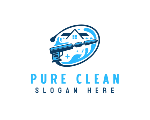 Clean Sparkle Pressure Wash logo design