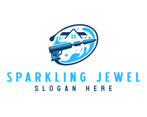 Clean Sparkle Pressure Wash logo design