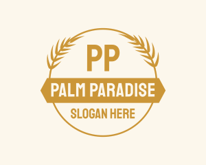 Organic Palm Nature Spa logo design