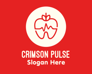 Red Apple Dental Pulse logo design