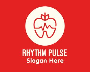 Pulsation - Red Apple Dental Pulse logo design