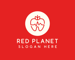 Red Apple Dental Pulse logo design