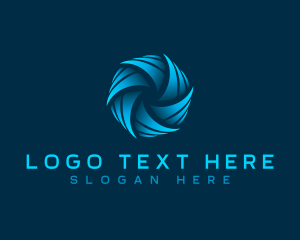 Spiral - Wind Turbine Fan logo design