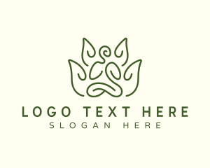 Lotus Meditation Yoga Logo