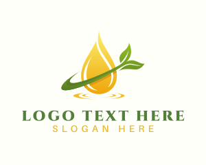 Liquid - Organic Oil Extract logo design