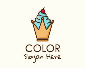 Ice Cream Crown Logo